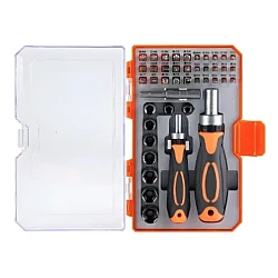 Set surubelnite cu clichet Andowl 42 în 1 Q GJ001 Portocaliu/Negru
