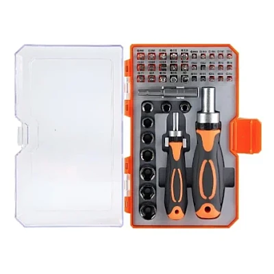 Set surubelnite cu clichet Andowl 42 în 1 Q GJ001 Portocaliu/Negru Set surubelnite cu clichet Andowl 42 în 1 Q GJ001 Portocaliu/Negru