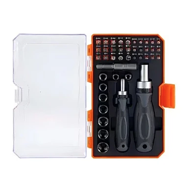 Set surubelnite cu clichet Andowl 42 în 1 Q GJ001 Portocaliu/Negru Set surubelnite cu clichet Andowl 42 în 1 Q GJ001 Portocaliu/Negru