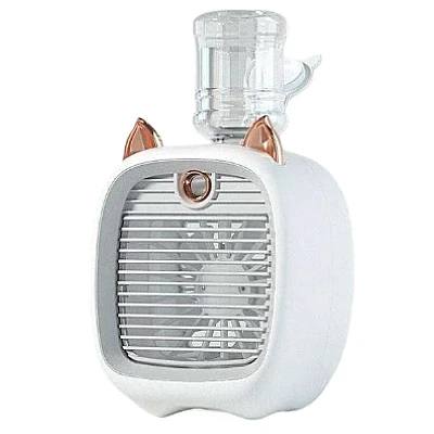 Ventilator portabil reincarcabil cu pulverizator de apa Andowl Q HF2 Ventilator portabil reincarcabil cu pulverizator de apa Andowl Q HF2