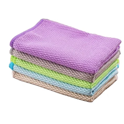 Set 5 Lavete microfibra reutilizabile 40x30 cm super absorbante Set 5 Lavete microfibra reutilizabile 40x30 cm super absorbante