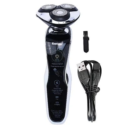Aparat de ras electric fara fir Kemei KM 8006 pentru barbierit umed si uscat Aparat de ras electric fara fir Kemei KM 8006 pentru barbierit umed si uscat