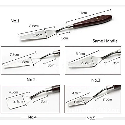 Set 5 Spatule profesionale pentru patiserie Set 5 Spatule profesionale pentru patiserie