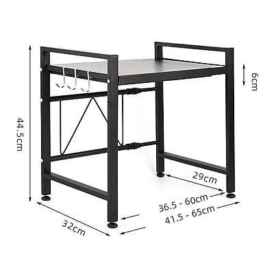 Raft multifunctional bucatarie de depozitare pentru cuptor cu microunde telescopic reglabil Raft multifunctional bucatarie de depozitare pentru cuptor cu microunde telescopic reglabil