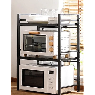 Raft multifunctional bucatarie de depozitare pentru cuptor cu microunde telescopic reglabil Raft multifunctional bucatarie de depozitare pentru cuptor cu microunde telescopic reglabil