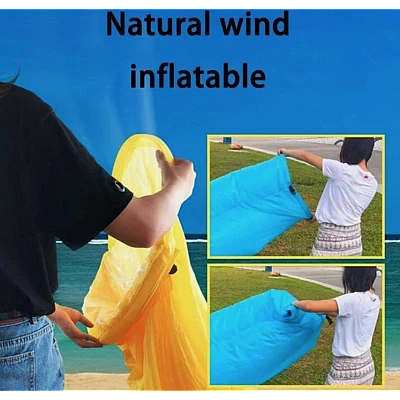 Saltea gonflabila tip sezlong Lazybag material rezistent umflare fara pompa pentru plaja/picnic/camping rucsac de depozitare Saltea gonflabila tip sezlong Lazybag material rezistent umflare fara pompa pentru plaja/picnic/camping rucsac de depozitare