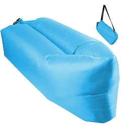 Saltea gonflabila tip sezlong Lazybag material rezistent umflare fara pompa pentru plaja/picnic/camping rucsac de depozitare