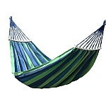 Hamac de gradina pentru o persoana multicolor 190x80 cm cu bara lemn 40 cm