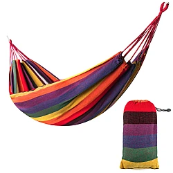 Hamac de 1 persoana cu husa de transport 190 X 80 cm simplu