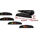 Senzori de parcare universali cu avertizare sonora si pe display negru 22mm Senzori de parcare universali cu avertizare sonora si pe display negru 22mm