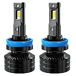 Set 2 becuri auto led N60 H11 lumina alb 6000K canbus 26000 LM 250W