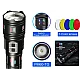 Lanterna Profesionala AK177 Incarcare Type C putere 60W indicator de incarcare cu 8 acumulatori
