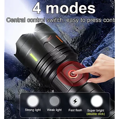 Lanterna de mana LED de mare putere ZSH X17 cu 4 moduri de iluminare Lanterna de mana LED de mare putere ZSH X17 cu 4 moduri de iluminare