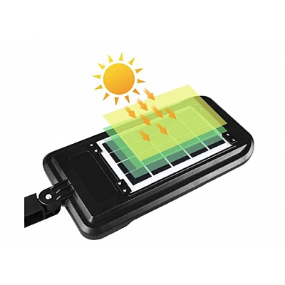 Lampa solara stradala LED impermeabil 200W cu telecomanda GD 98200 Lampa solara stradala LED impermeabil 200W cu telecomanda GD 98200