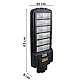 Lampa solara stradala putere 600W cu telecomanda JT9600 Lampa solara stradala putere 600W cu telecomanda JT9600