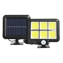 Lampa solara LED 120COB F120 senzor de miscare 40W cu 6 casete