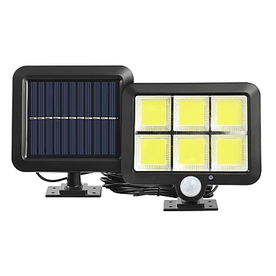 Lampa solara LED 120COB F120 senzor de miscare 40W cu 6 casete Lampa solara LED 120COB F120 senzor de miscare 40W cu 6 casete