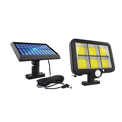 Lampa solara LED 120COB F120 senzor de miscare 40W cu 6 casete Lampa solara LED 120COB F120 senzor de miscare 40W cu 6 casete