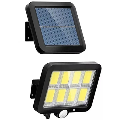 Lampa solara LED 120COB F120 senzor de miscare cu 8 casete Lampa solara LED 120COB F120 senzor de miscare cu 8 casete