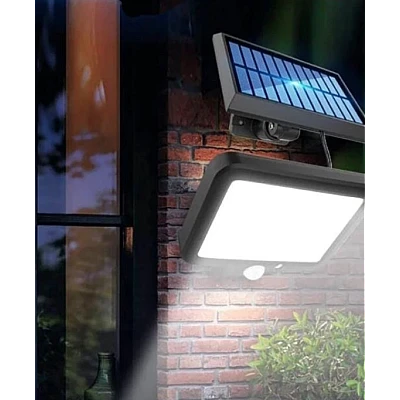 Lampa solara LED 120COB F120 senzor de miscare cu 8 casete Lampa solara LED 120COB F120 senzor de miscare cu 8 casete