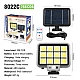 Proiector solar 288LED 50W senzor de miscare HS 8022 telecomanda 3 moduri de iluminare 12 casete Proiector solar 288LED 50W senzor de miscare HS 8022 telecomanda 3 moduri de iluminare 12 casete