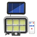 Proiector solar 294LED 50W senzor de miscare HS 8022 telecomanda 3 moduri de iluminare 6 casete