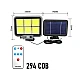 Proiector solar 294LED 50W senzor de miscare HS 8022 telecomanda 3 moduri de iluminare 6 casete Proiector solar 294LED 50W senzor de miscare HS 8022 telecomanda 3 moduri de iluminare 6 casete
