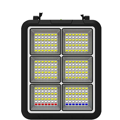 Proiector solar GD PLUS  2208C 4 tipuri de iluminare incarcare telefon putere 400W