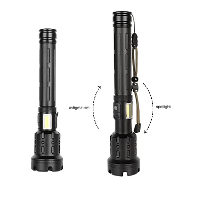 Lanterna LED Profesionala zoom P517 P90 Incarcare USB rezistenta la apa