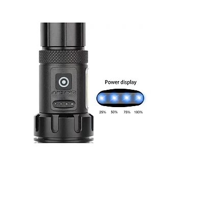 Lanterna LED Profesionala zoom P517 P90 Incarcare USB rezistenta la apa