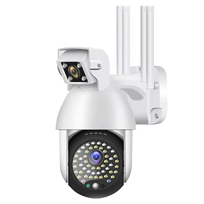 Camera Supraveghere IP PTZ Duala wireless 320 grade 1080p IR+LED Exterior Senzor Miscare Alarma Camera Supraveghere IP PTZ Duala wireless 320 grade 1080p IR+LED Exterior Senzor Miscare Alarma