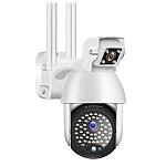 Camera Supraveghere IP PTZ Duala wireless 320 grade 1080p IR+LED Exterior Senzor Miscare Alarma