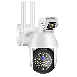 Camera Supraveghere IP PTZ Duala wireless 320 grade 1080p IR+LED Exterior Senzor Miscare Alarma