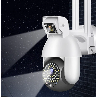 Camera Supraveghere IP PTZ Duala wireless 320 grade 1080p IR+LED Exterior Senzor Miscare Alarma Camera Supraveghere IP PTZ Duala wireless 320 grade 1080p IR+LED Exterior Senzor Miscare Alarma