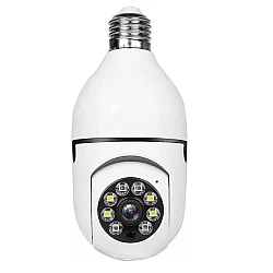 Camera supraveghere WiFi 8177HJ tip bec cu soclu E27 vedere nocturna