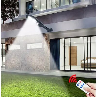 Lampa solara cu senzor de miscare pentru exterior de 150W si telecomanda XBJ 150W Lampa solara cu senzor de miscare pentru exterior de 150W si telecomanda XBJ 150W