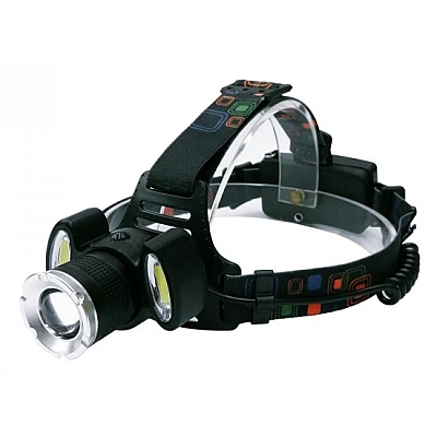 Lanterna Frontala LED+2COB 5W Zoom Acumulatori BLC 865T6 Lanterna Frontala LED+2COB 5W Zoom Acumulatori BLC 865T6