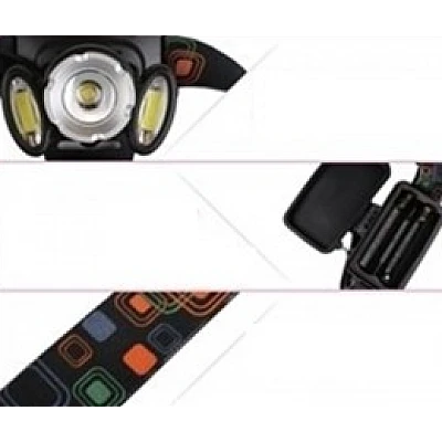 Lanterna Frontala LED+2COB 5W Zoom Acumulatori BLC 865T6 Lanterna Frontala LED+2COB 5W Zoom Acumulatori BLC 865T6