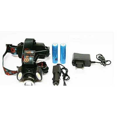 Lanterna Frontala LED+2COB 5W Zoom Acumulatori BLC 865T6 Lanterna Frontala LED+2COB 5W Zoom Acumulatori BLC 865T6
