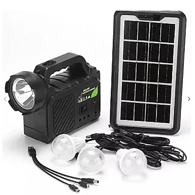 Kit solar GDPlus GD P30 cu 3 becuri sistem iluminare Kit solar GDPlus GD P30 cu 3 becuri sistem iluminare