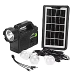 Kit solar GDPlus GD P30 cu 3 becuri sistem iluminare