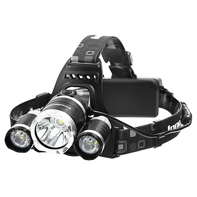 Lanterna de cap cu 3 LED reincarcabila R3000 Lanterna de cap cu 3 LED reincarcabila R3000