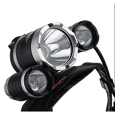 Lanterna de cap cu 3 LED reincarcabila R3000 Lanterna de cap cu 3 LED reincarcabila R3000