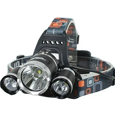 Lanterna de cap cu 3 LED reincarcabila R3000 Lanterna de cap cu 3 LED reincarcabila R3000