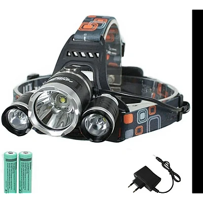Lanterna de cap cu 3 LED reincarcabila R3000 Lanterna de cap cu 3 LED reincarcabila R3000