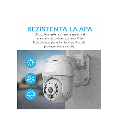 Camera de supraveghere WIFI Pro 8 LED 3MP exterior/interior FullHD 2k 4X zoom Camera de supraveghere WIFI Pro 8 LED 3MP exterior/interior FullHD 2k 4X zoom