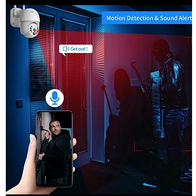 Camera de supraveghere WIFI Pro 8 LED 3MP exterior/interior FullHD 2k 4X zoom Camera de supraveghere WIFI Pro 8 LED 3MP exterior/interior FullHD 2k 4X zoom