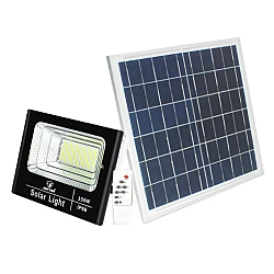 Proiector cu panou solar 150W si telecomanda BJ150W