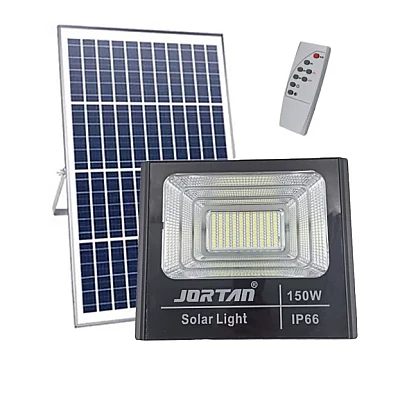 Proiector cu panou solar 150W si telecomanda BJ150W Proiector cu panou solar 150W si telecomanda BJ150W