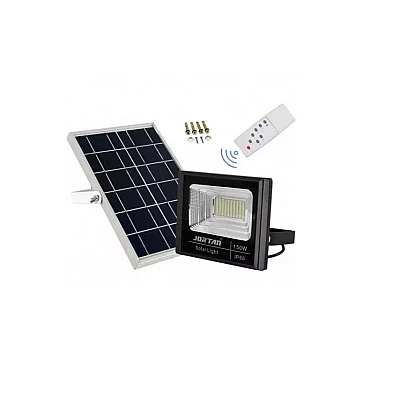 Proiector cu panou solar 150W si telecomanda BJ150W Proiector cu panou solar 150W si telecomanda BJ150W